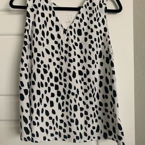 Dalmatian spot blouse/tank